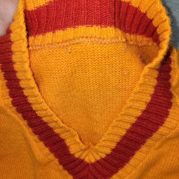 Vintage Sweater Size Large Mens Orange Varsity Sports Buccaneers Football NFL - Picture 12 of 16